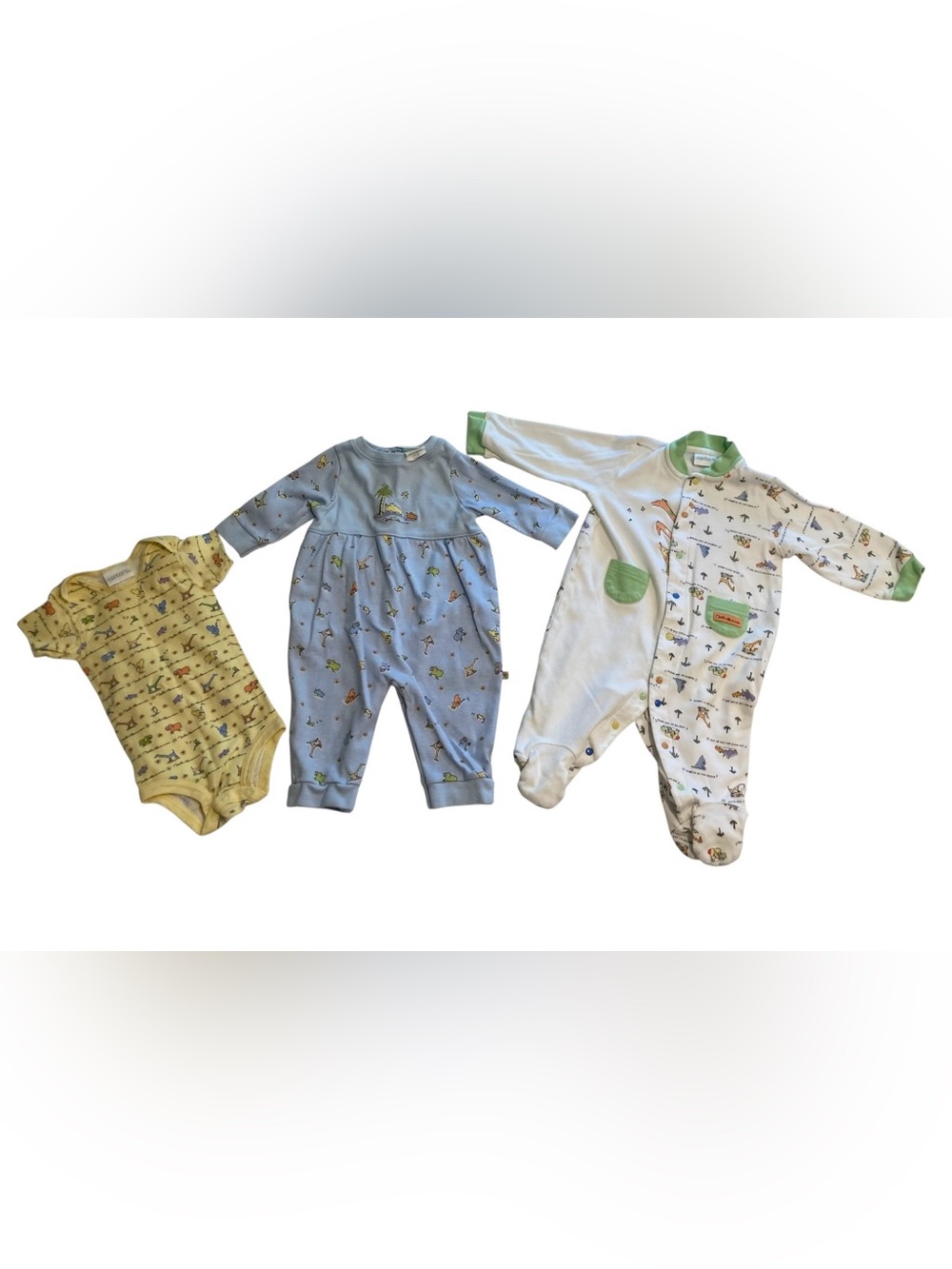 Lot - VTG Carter’s John Lennon 1-Piece Baby Outfits Bodysuit 0-3 , 3-6 , 6-9 mo.
